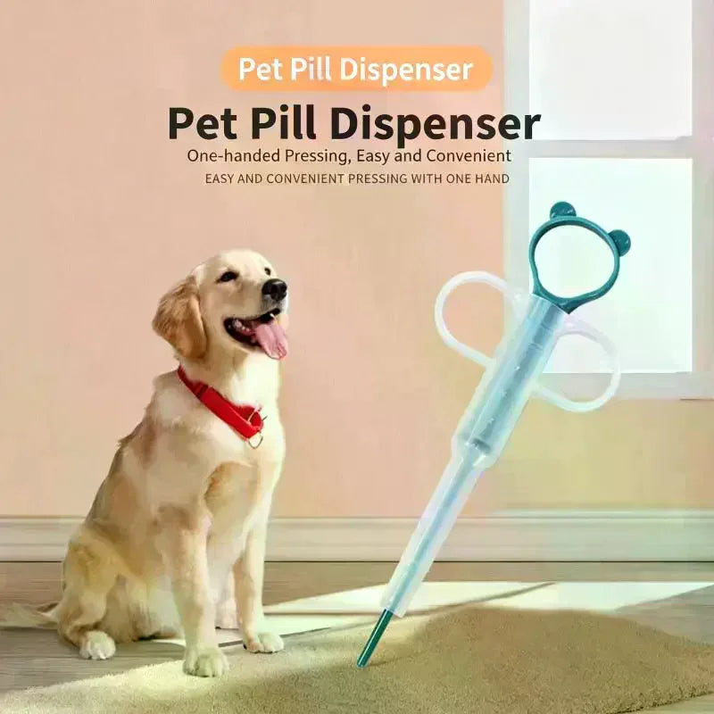 Pet Pill Dispenser  With Soft Tip, Cat Dog Medicine Dispenser Shooter With Ergonomic Plunger, Small Animal Feeding Tool