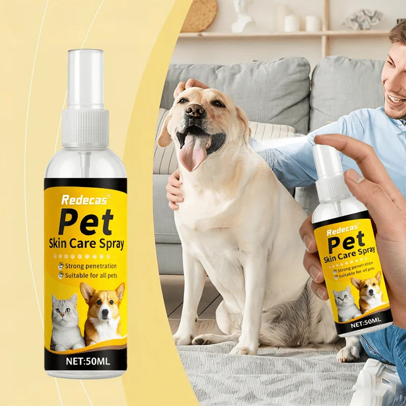 Pet Skin Care Spray, Soothe Dogs & Cats, Hypoallergenic Plant-Based Gentle Care